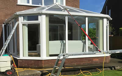 upvc cleaning conservatory cladding and roofline cleaning West Sussex